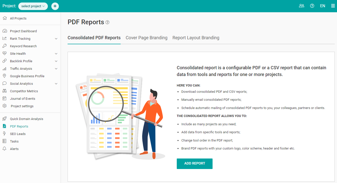 Start creating your consolidated reports.