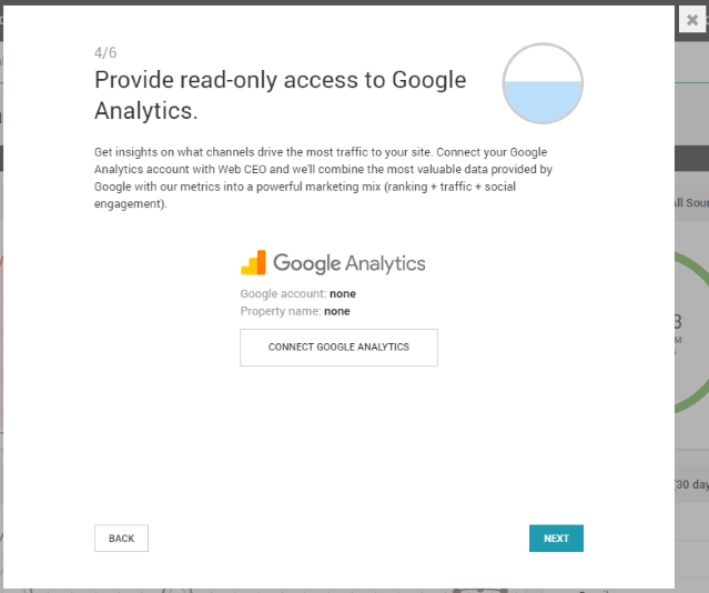 Connect your project to Google Analytics to assist you in WordPress SEO.