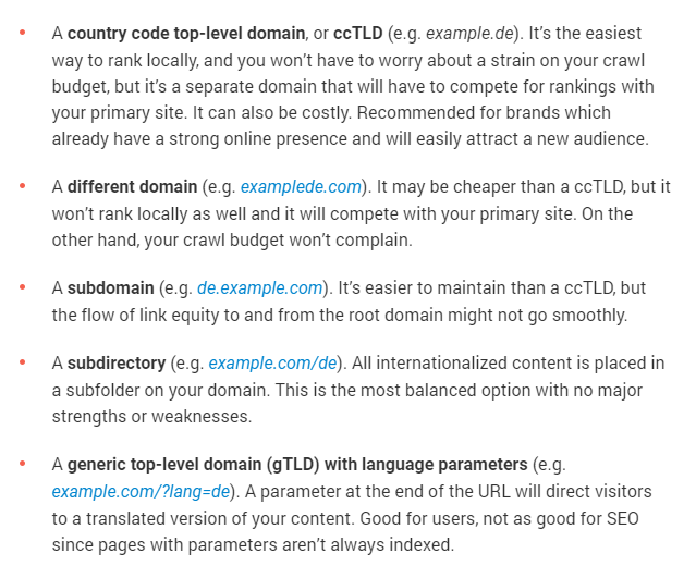 How to choose a domain for your multilingual site.