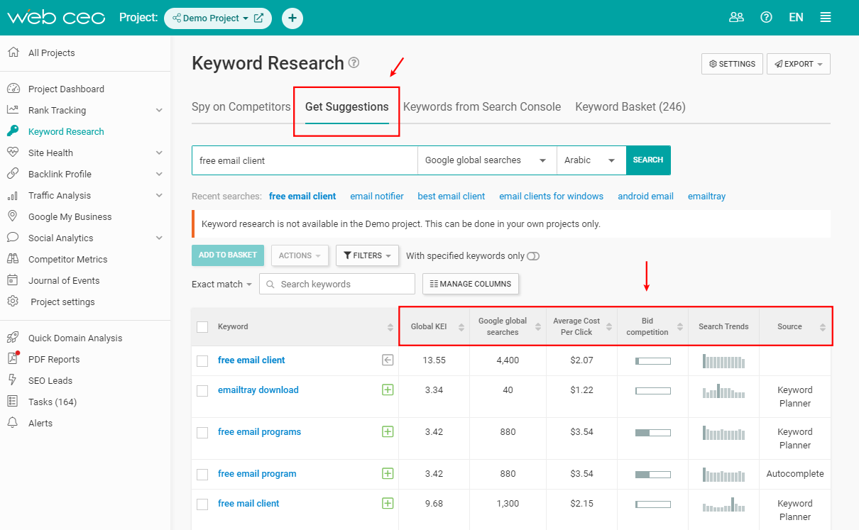 the-webceo-keyword-research-tool