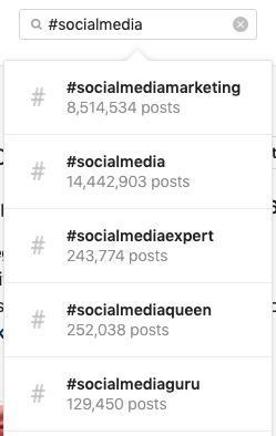 Instagram SMO relies in hashtags, too.