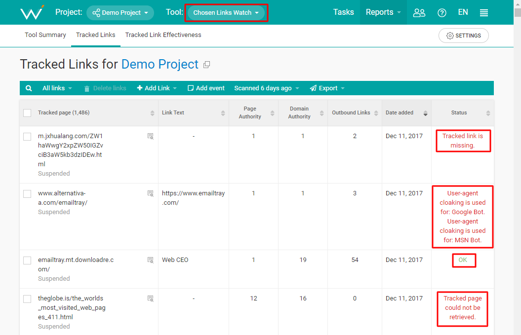 webceo-chosen-links-watch-tool