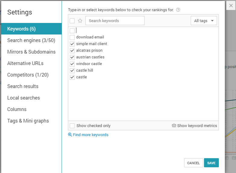 How to find online competitors with SEO tools.