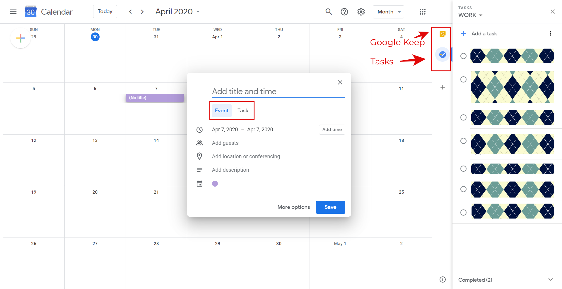 planner pro google calendar