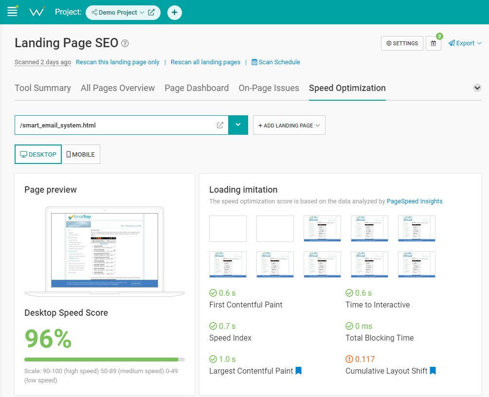 Check if you designed your site to load quickly.