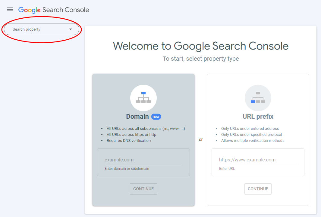 Select your property in Google Search Console to check it for penalties.