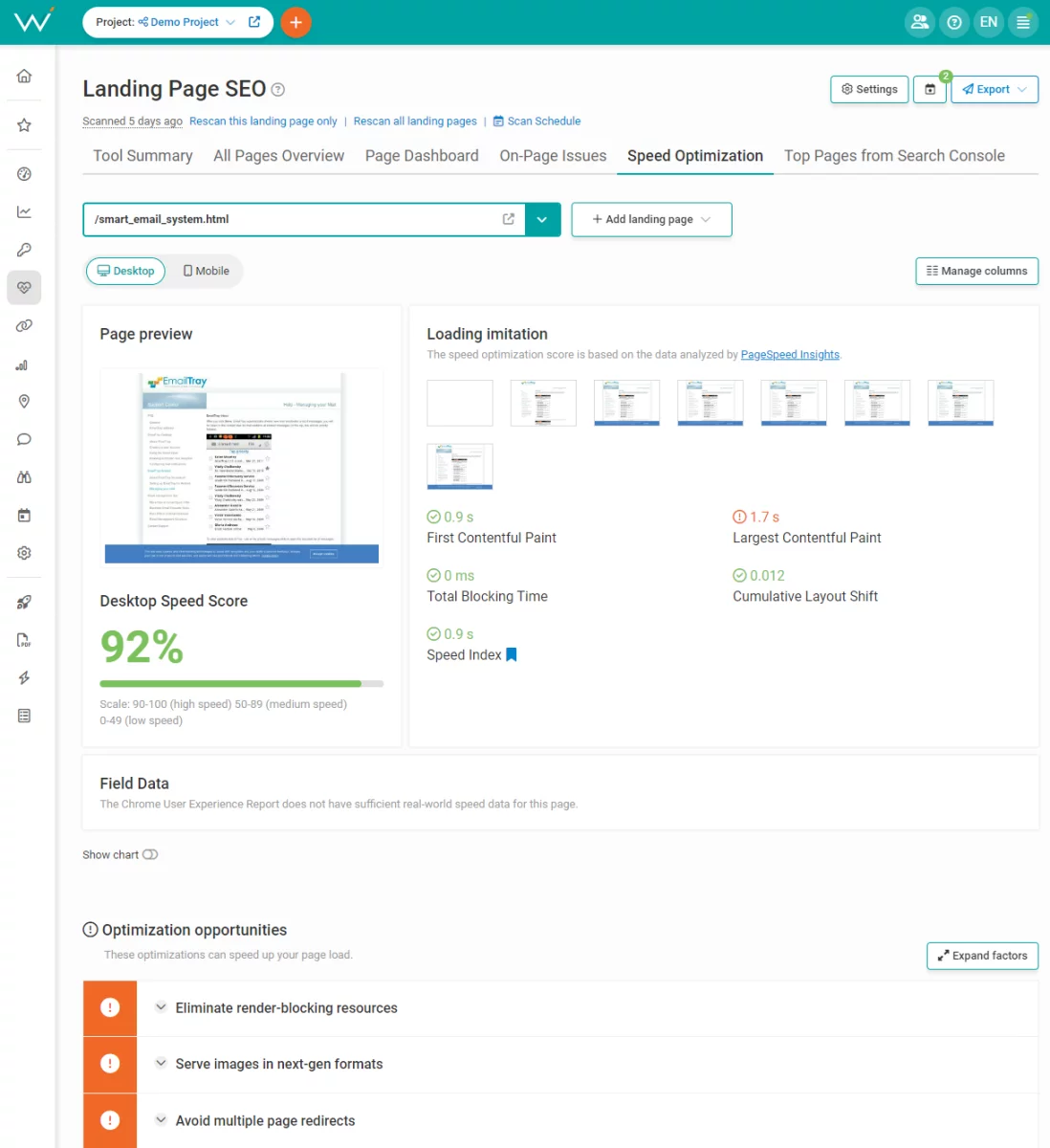 Page loading speed is crucial for SEO.