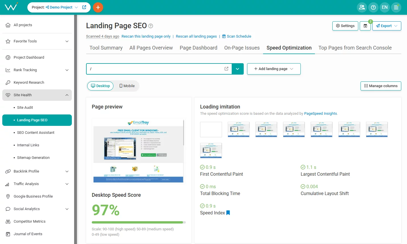 If your site's CTR is low, it may be due to its high page load time.