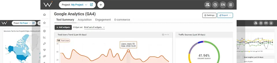 WebCEO Traffic Analysis Reporting Tool