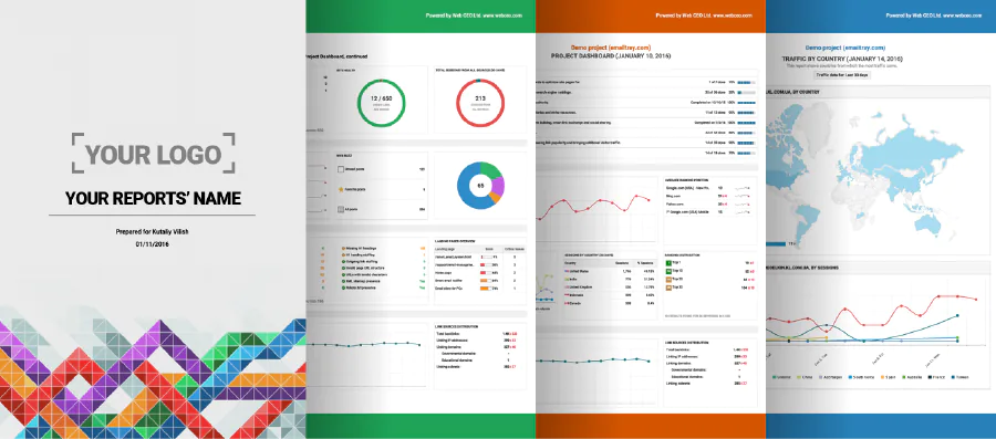 Brand your SEO Reports with your Brand name, logo and corporate colors